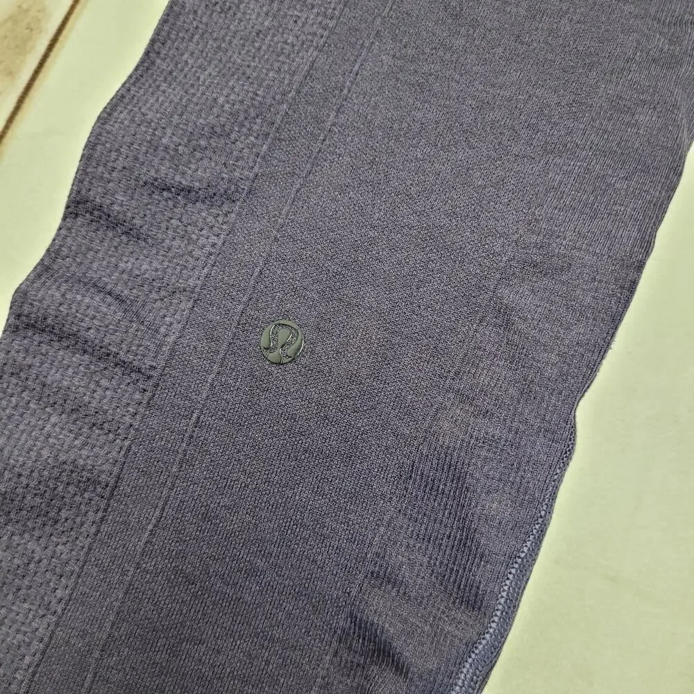 Lululemon Ebb to Street tights seamless leggings purple grape 10